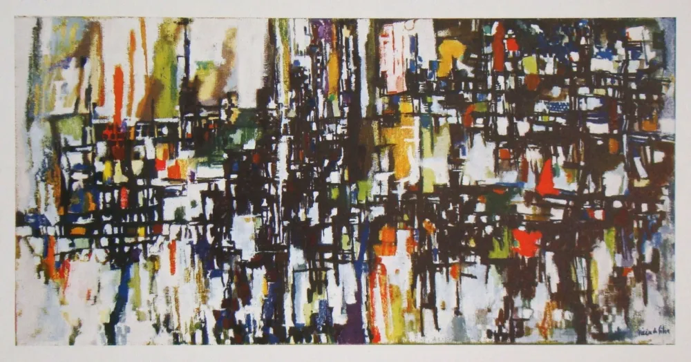 Heliogravura Vieira Da Silva - Jardin - 1955