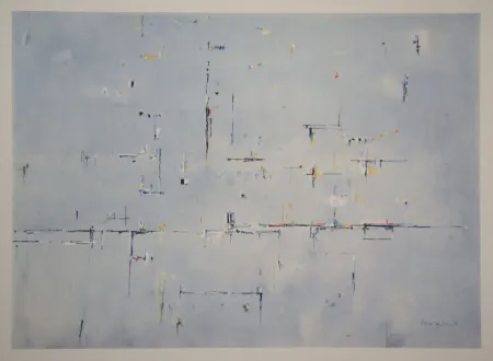 Heliogravura Vieira Da Silva - Marine - 1956