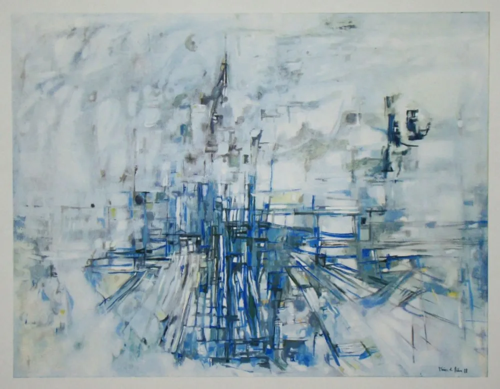 Heliogravura Vieira Da Silva - Midi - 1958