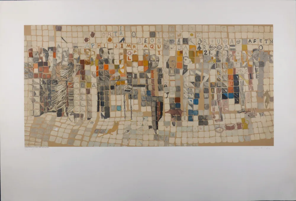 Litografia Vieira Da Silva - Projet pour le Métro, c. 1980 - Hand-signed & numbered