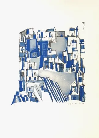 Litografia Vieira Da Silva - Sans titre 6