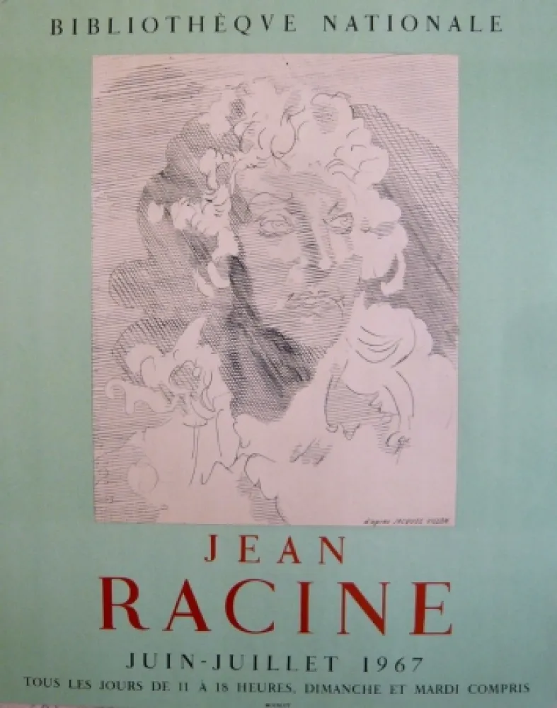 Cartaz Villon - Affiche exposition Jean Racine BNF