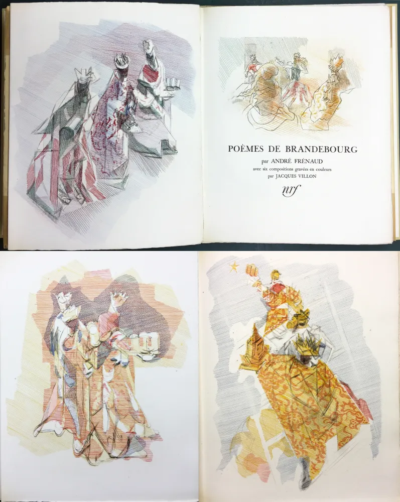 Livro Ilustrado Villon - André Frénaud : POÈMES DE BRANDEBOURG (1947)