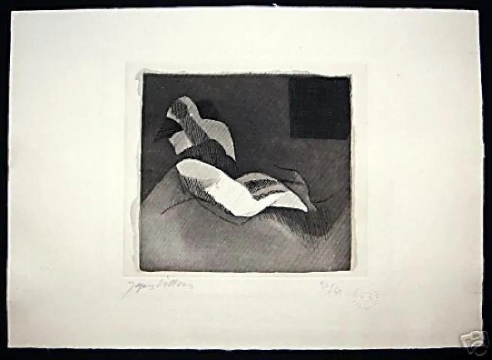 Água-Forte Villon - Le Baiser