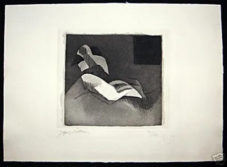 Água-Forte Villon - Le Baiser