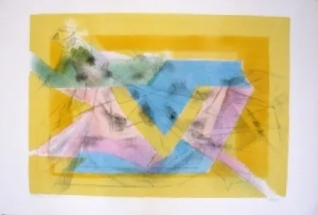 Litografia Villon - L'ecuyere