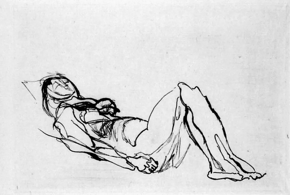 Água-Forte Villon - Nu