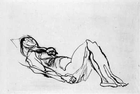 Água-Forte Villon - Nu