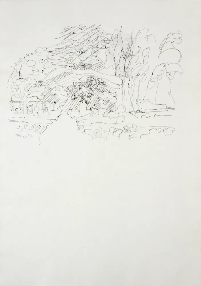 Gravura Villon - Paysage, 1962