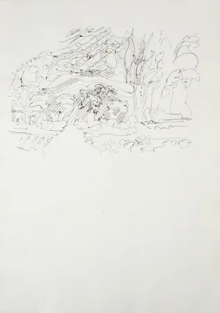 Gravura Villon - Paysage, 1962