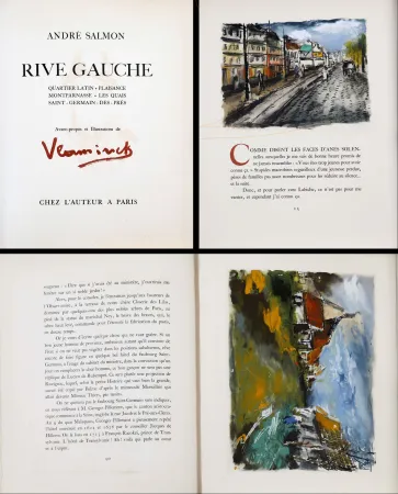 Livro Ilustrado Vlaminck - RIVE GAUCHE. 15 compositions gravées et coloriées (1951)