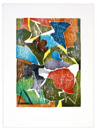 Xilogravura Voss - Chemin de bois