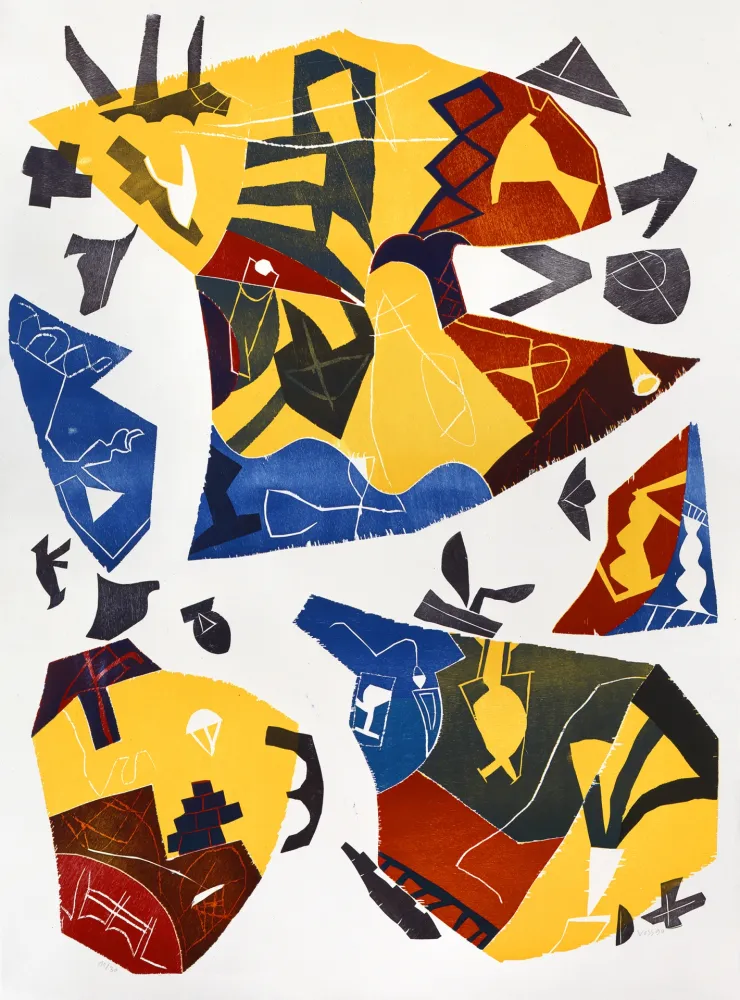 Xilogravura Voss - Planètes