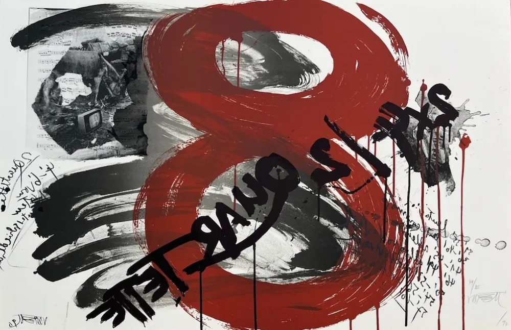 Litografia Vostell - The Scream : Quartet