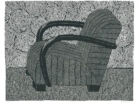 Linogravura Wahle - Sessel 4