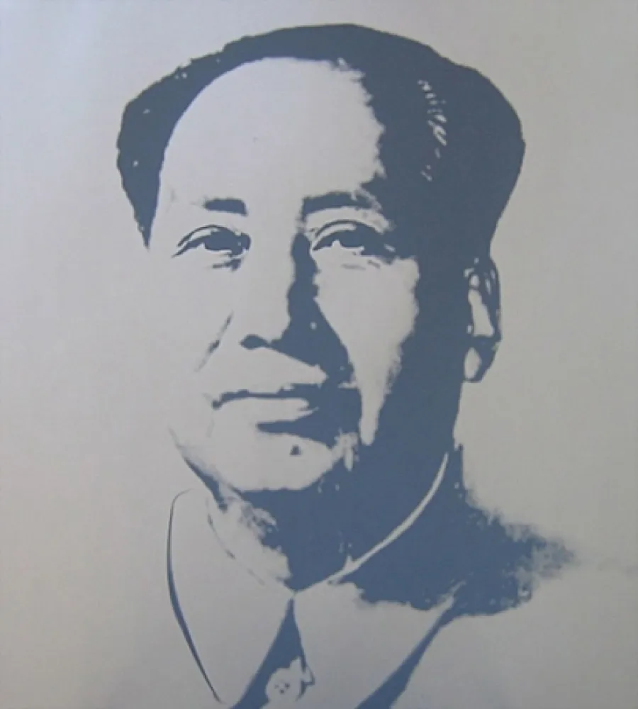 Serigrafia Warhol (After) - Mao - Silver