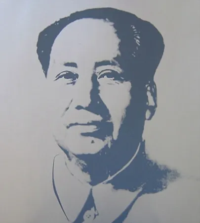 Serigrafia Warhol (After) - Mao - Silver