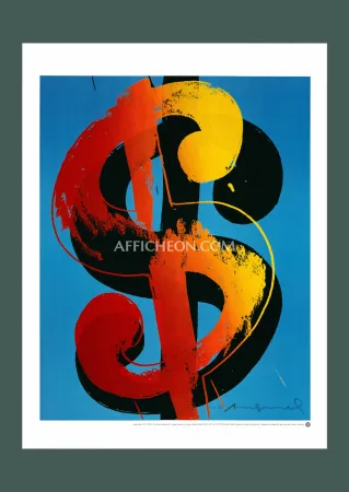 Litografia Warhol - Andy Warhol: 'Dollar Sign (One)' 1998 Offset-lithograph 