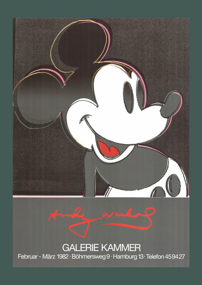 Litografia Warhol - Andy Warhol: 'Mickey' 1982 Offset-lithograph