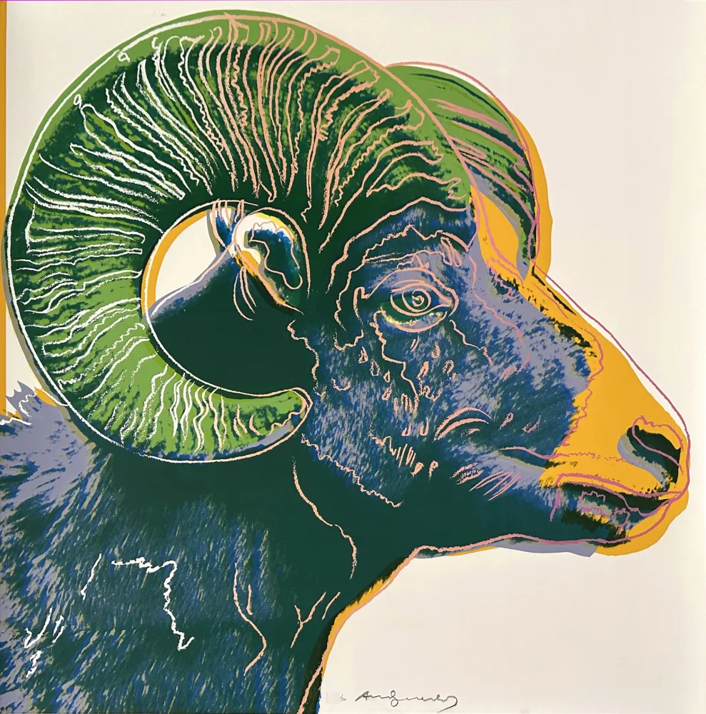 Serigrafia Warhol - Bighorn Ram (FS II.302)
