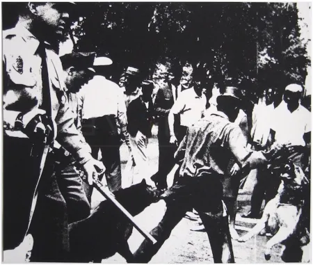 Serigrafia Warhol - Birmingham Race Riot 