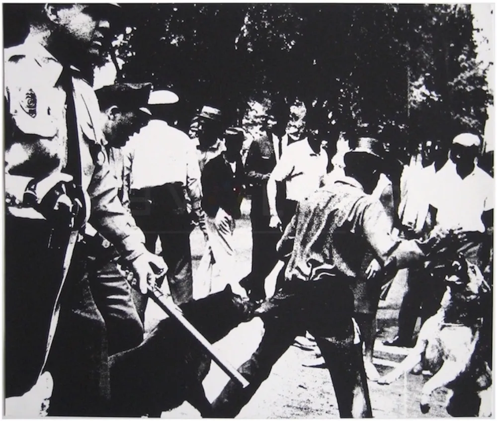 Serigrafia Warhol - Birmingham Race Riot (FS II.3)