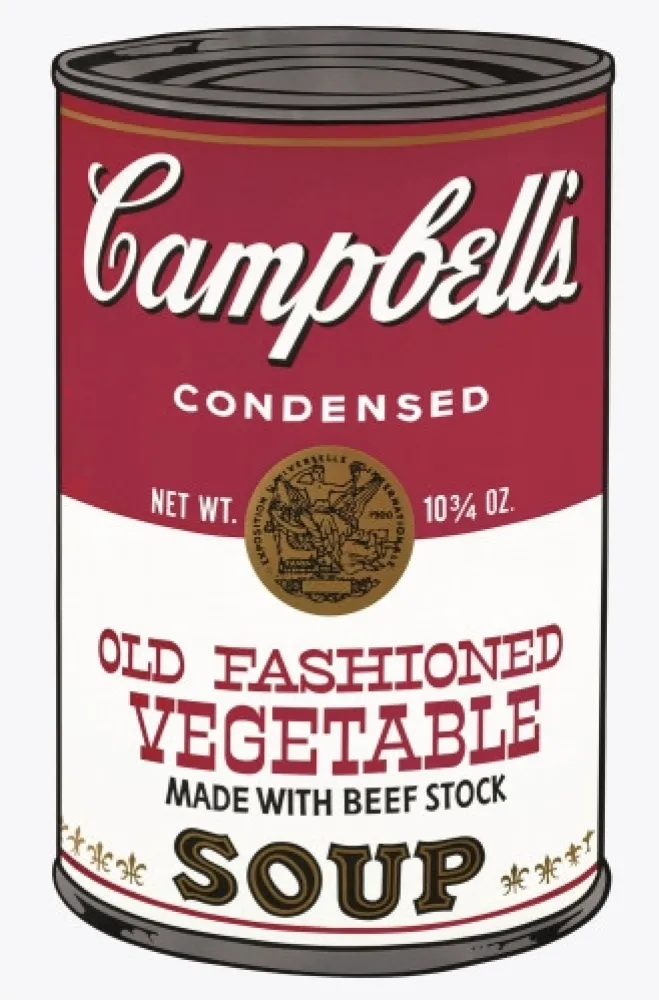 Serigrafia Warhol - Campbell's Soup Can: Old Fashioned Vegetable
