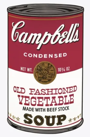 Serigrafia Warhol - Campbell's Soup Can: Old Fashioned Vegetable