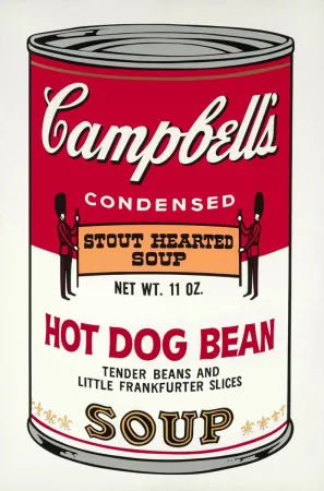 Serigrafia Warhol - Campbell's Soup: Hot Dog Bean