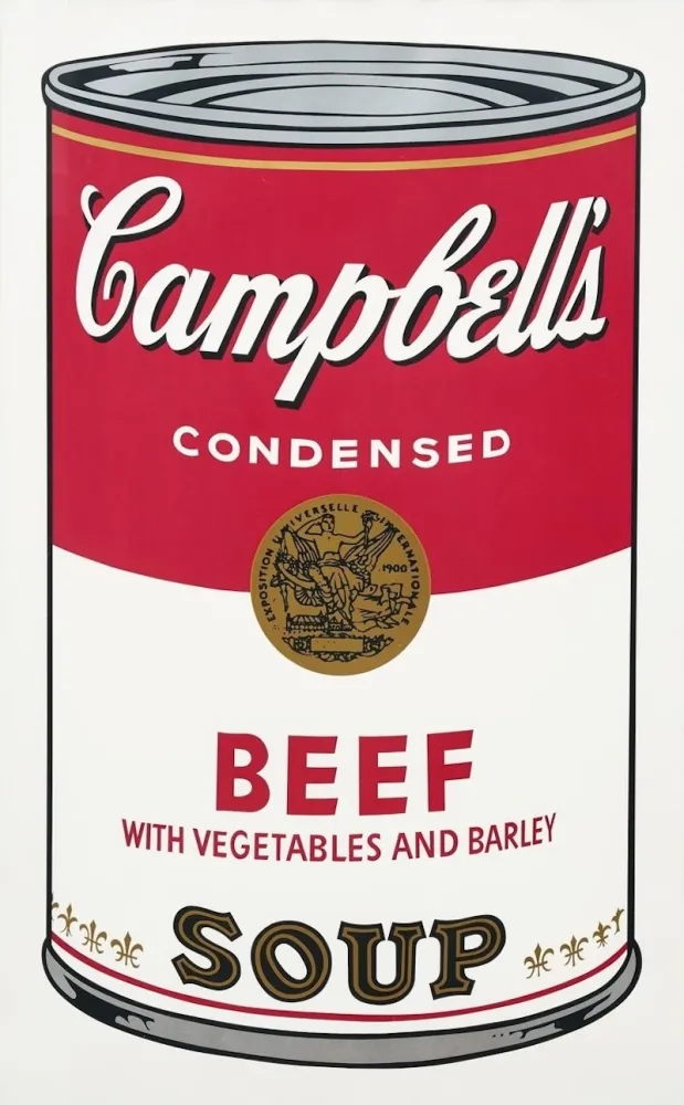 Serigrafia Warhol - Campbell's Soup I: Beef with Vegetables and Barley