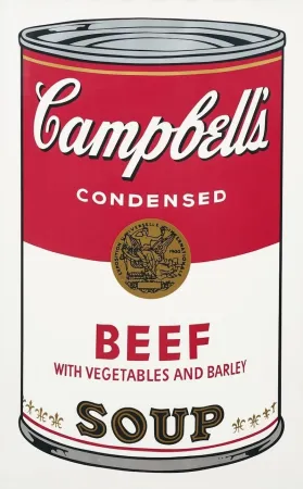 Serigrafia Warhol - Campbell's Soup I: Beef with Vegetables and Barley