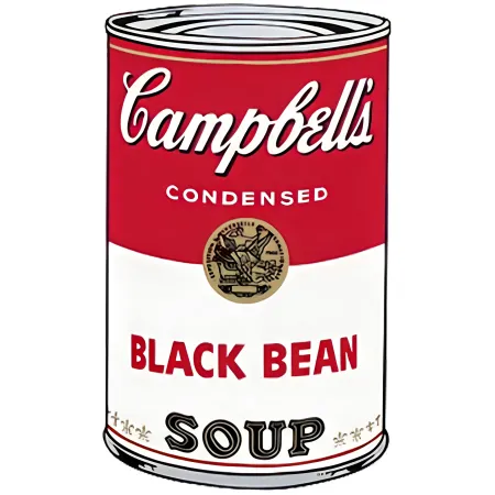 Serigrafia Warhol - Campbell's Soup I: Black Bean (FS II.44)