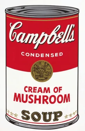 Serigrafia Warhol - Campbell's Soup I: Cream of Mushroom by Andy Warhol