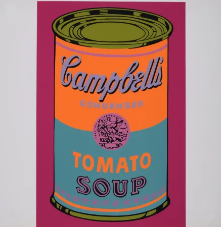 Serigrafia Warhol - Campbell's Tomato Soup, 1968 - Scarce Banner edition!
