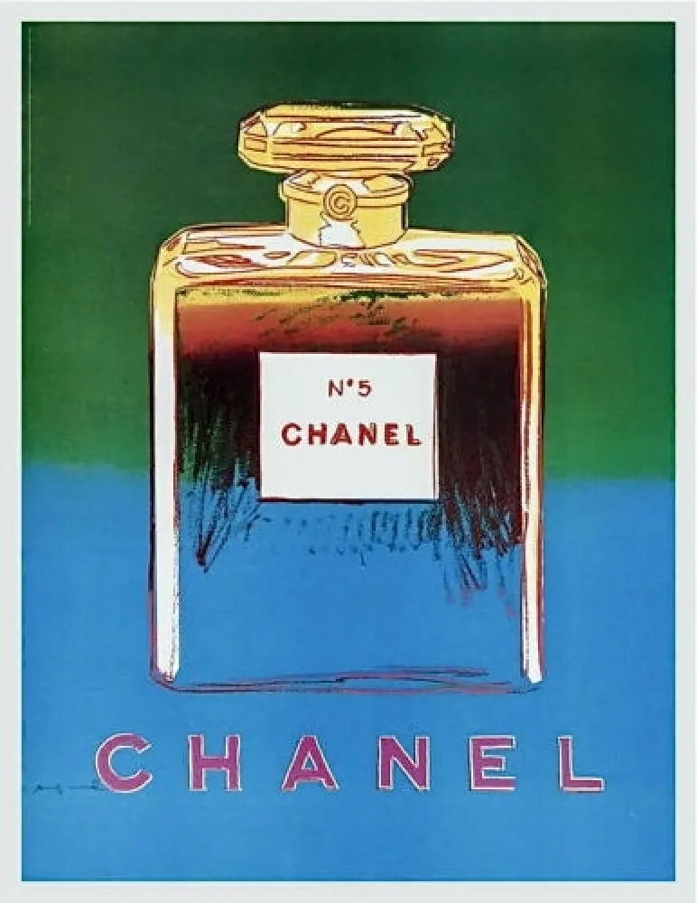Cartaz Warhol - Chanel (bleue et jaune ) ,1997