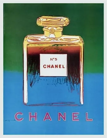 Cartaz Warhol - Chanel (bleue et jaune ) ,1997