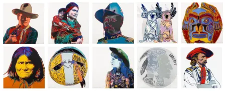 Sem Técnica Warhol - Cowboys and Indians Complete Portfolio (FS II.377 - FS II.386)