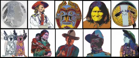Serigrafia Warhol - Cowboys and Indians Complete Portfolio (FS II.377 - FS II.386)