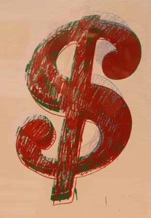 Múltiplo Warhol - Dollar Sign by Andy Warhol