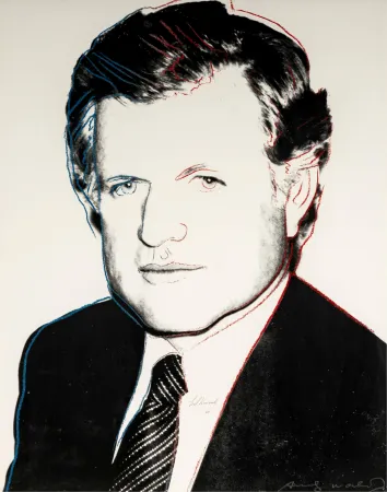 Serigrafia Warhol - Edward Kennedy 240 (Signed by Kennedy and Warhol)