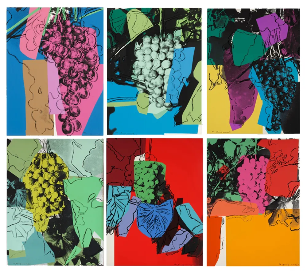 Serigrafia Warhol - Grapes Complete Portfolio