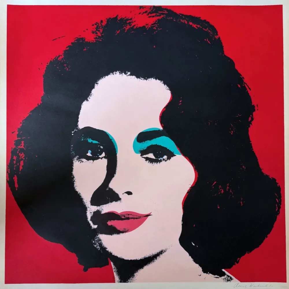 Litografia Warhol - Liz