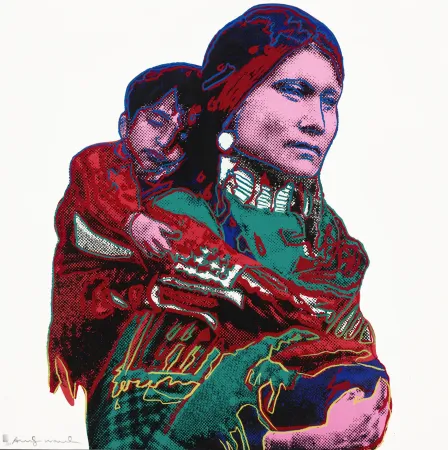 Serigrafia Warhol - Mother and Child (FS II.383)