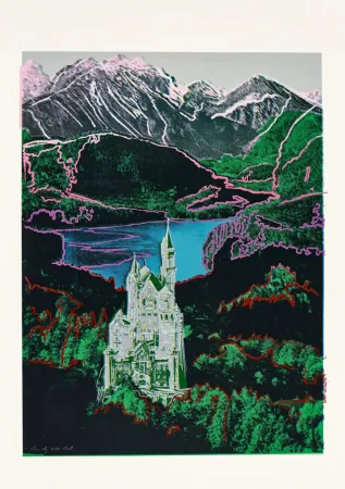 Serigrafia Warhol - Neuschwanstein (Trial Proof)
