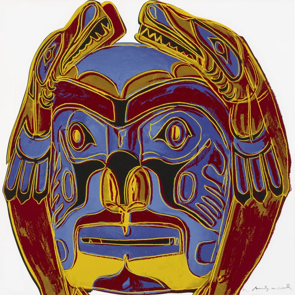 Serigrafia Warhol - Northwest Coast Mask 