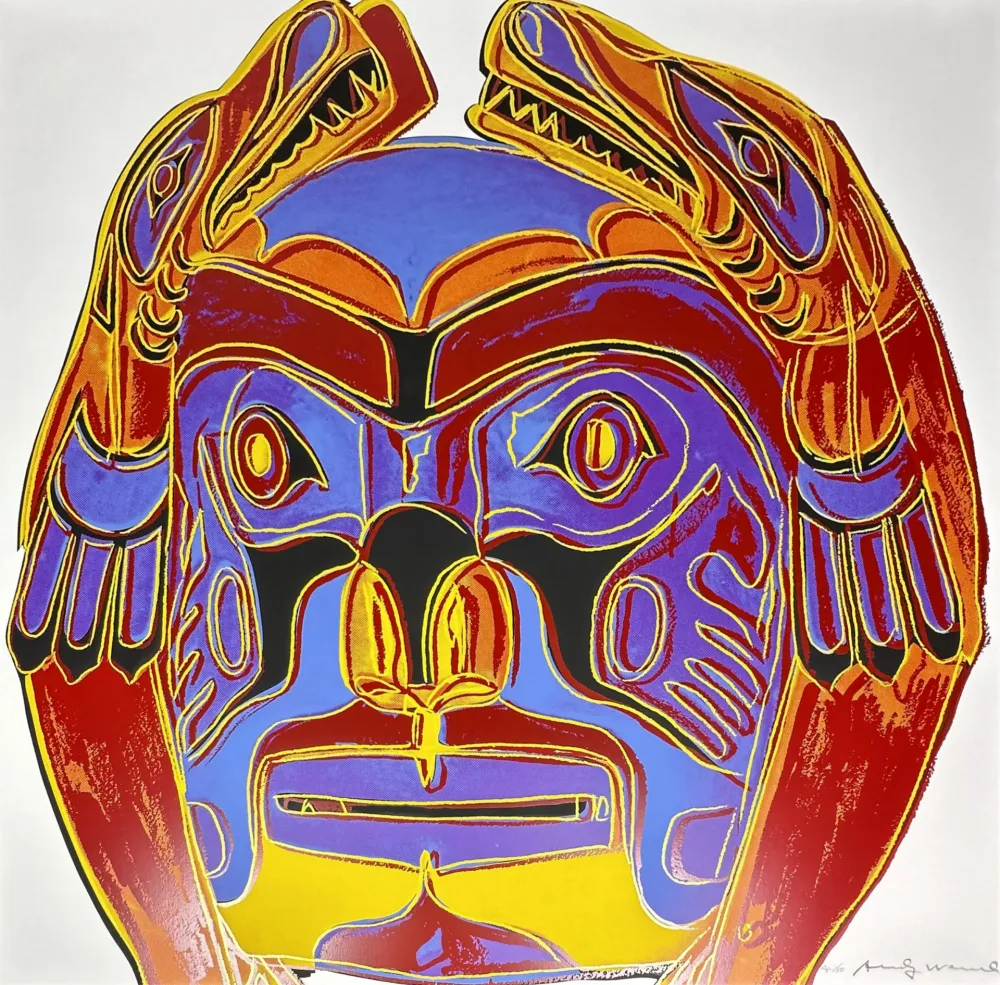Serigrafia Warhol - Northwest Coast Mask 