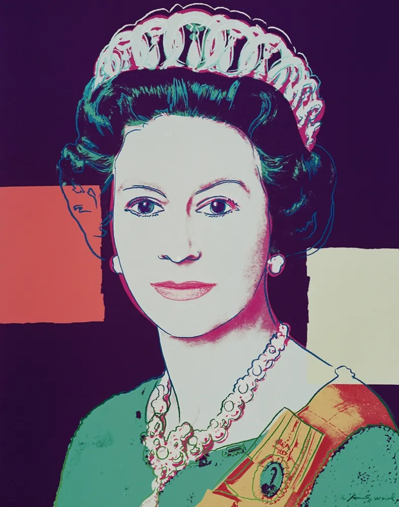 Serigrafia Warhol - Queen Elizabeth II of the United Kingdom 335 by Andy Warhol