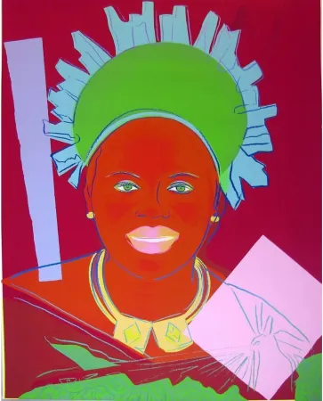 Serigrafia Warhol - Reigning Queens: Queen Ntombi Twala of Swaziland