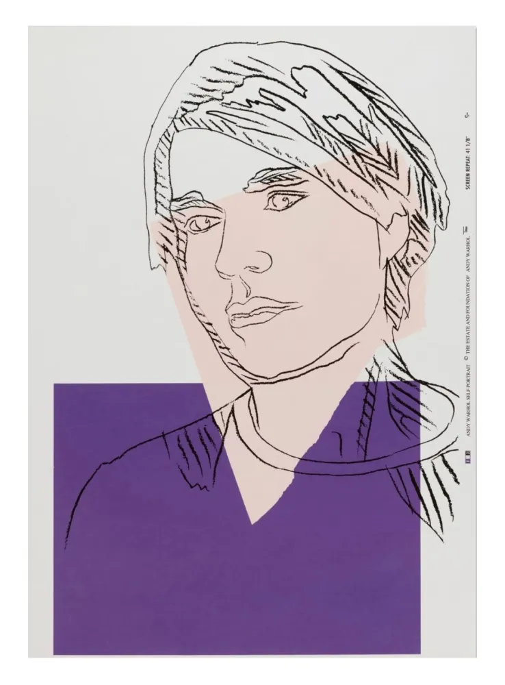 Serigrafia Warhol - Self-Portrait