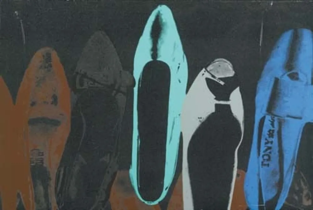 Serigrafia Warhol - Shoes with Diamond Dust